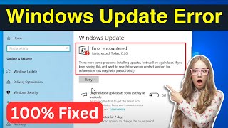 Error Encountered Windows Update 0x80070643 Windows 1011  Fix Windows Update Error Updated [upl. by Nylanaj]