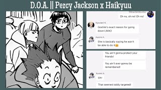 DOA  Haikyuu x Percy Jackson  Haikyuu Texts [upl. by Vaasta]