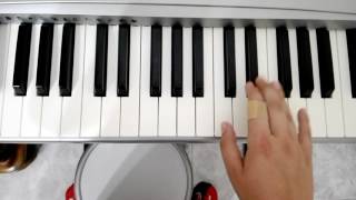 Fabio Rovazzi  Andiamo a comandare tutorial piano [upl. by Dnomhcir935]