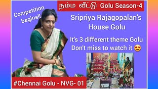 What a super Golu with 3 unique theme dont miss to see this videoSripriya Rajagopalans house Golu [upl. by Chrisoula577]