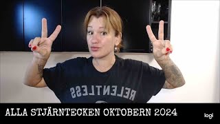 ALLA STJÄRNTECKEN OKTOBER 2024 [upl. by Atilemrac111]