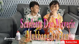 Scarletta dan Maveric Mukbang Jajanan Scarletta TV Kidz [upl. by Guglielmo]