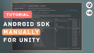 Set up Android SDK Manually for Unity  Fix Gradle Error [upl. by Oralie]