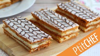 MILLE FEUILLE À LA VANILLE  vous réussirez cette pâtisserie à tous les coups [upl. by Atiluj]