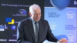 Josep Borrell debates on the EU Geopolitical strategy at European Defence and Security Conference [upl. by Nilat]