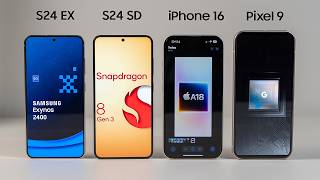 Pixel 9 vs iPhone 16 vs Galaxy S24 Battery  Exynos vs Snapdragon vs A18 vs Tensor [upl. by Nel]