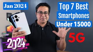 Top 7 Best 5G Phones Under 15000 in Jan 2024 I Best SmartPhone Under 15000 [upl. by Peednus868]