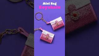 DIY Mini Handbag Keychain  DIY Gift Keychain Ideas  How to make Keychain [upl. by Aibat]