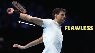 Grigor Dimitrov Backhand Slow Motion  Analysis [upl. by Kemeny]