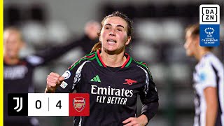 HIGHLIGHTS  Juventus FC vs Arsenal FC  UEFA Womens Champions League 202425 Italiano [upl. by Ellehcer]