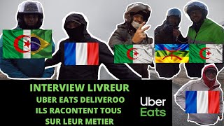 INTERVIEW avec des livreurs uber eats UBEREATSFRANCE MICROTOTTOIR DELIVEROO [upl. by Sualkin]