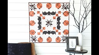 Pumpkin Block Batty Pumpkin Sew Along [upl. by Tigges121]