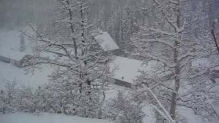 PARK CITY UTAH you can hear the BOOM from the controlled avalanche in the distance DEC 13 2009 [upl. by Kaule]