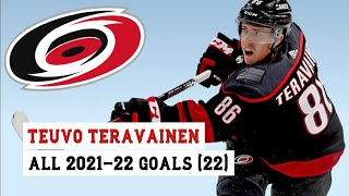 Teuvo Teravainen 86 All 22 Goals of the 202122 NHL Season [upl. by Judy]