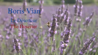 French Song  Le Deserteur by Boris Vian [upl. by Ellecram]