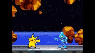 ADD004 MUGEN Pikachu Me Vs Chaos [upl. by Nlyak]