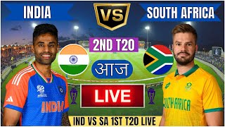 India vs South Africa 2nd T20  Live Cricket Match Today  IND vs SA Live Match Today  IND vs SA [upl. by Ruberta]