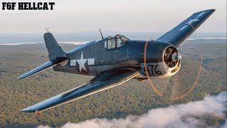 F6F Hellcat Flight demo startup taxi takeoff flight demo landing [upl. by Letch]