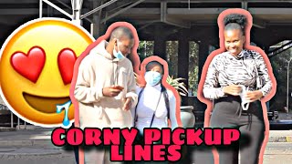 PICKING UP GIRLS USING CORNY PICKUP LINES WITH MY NEW HAIRCUT I GOT REJECTED 💔😭 MUST WATCH [upl. by Itsirk]