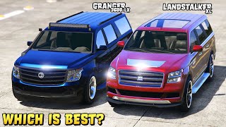 GTA 5  GRANGER 3600LX vs LANDSTALKER XL  Which is Fastest [upl. by Nnaassilem]