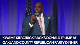 Kwame Kilpatrick speaks at Oakland County Republican Party Lincoln Day Dinner [upl. by Eittik]