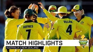 Jonassen stars to sink Kiwis  First CommBank ODI [upl. by Yesnel]