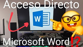 ✍🚀 CREAR ACCESO DIRECTO WORD en WINDOWS 10 y 11 FÁCIL y RÁPIDO [upl. by Tertia]