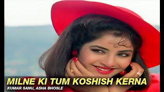 Milne Ki Tum Koshish Karna Wada Kabhi Na Karna Full mp3 song Lyrical  Kumar Sanu  Asha Bhosle [upl. by Blondie]