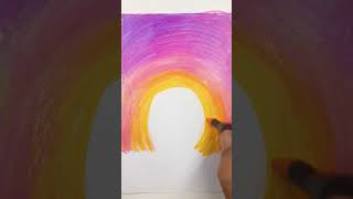 🔴💕Como dibujar paisajes faciles paso a paso  How to draw easy landscapes step by step [upl. by Dorrie974]