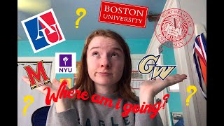 COLLEGE DECISION REVEAL where am I going acceptance package reviews [upl. by Lehteb233]