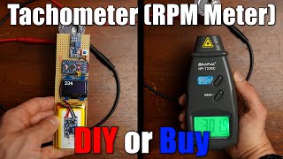 Tachometer RPM Meter  DIY or Buy  How a 3€ sensor outdoes a 29€ product [upl. by Klingel]