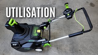 Comment utiliser la souffleuse à neige Greenworks PRO 80V 22 pouces [upl. by Allveta]