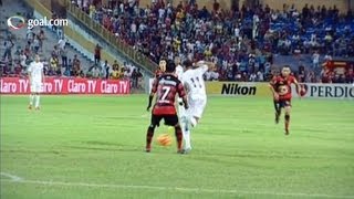 Neymars great piece of skill  Flamengo v Santos [upl. by Fagaly572]