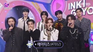 ATEEZ  COMEBACK INTERVIEW ON SBS INKIGAYO 241117 [upl. by Akenit]