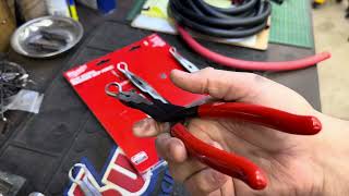 Milwaukee 3piece Long Reach Hose Grip Pliers Set 48226563 [upl. by Volnak]