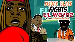 Kodak Black fights Lil Wayne w Stephen A Smith [upl. by Ihtac]