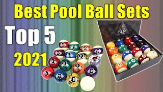 Pool Ball Sets  Top 5 Best Pool Ball Sets 2021 [upl. by Haidej640]