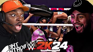 I Played WWE 2K24 Royal Rumble W 3MGTV and I Got Exposed…… [upl. by Aisekal910]