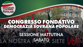 Congresso Democrazia Sovrana Popolare [upl. by Notxam]