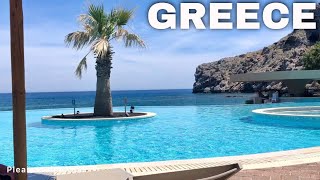 ATLANTICA AEGEAN BLUE IN KOLYMBIA RHODES GREECE  ALL INCLUSIVE RESORT  SEA VIEWS  PICTURESQUE [upl. by Nauqe]