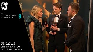 Winners React to BAFTA for British Short Film for 73 Cows  EE BAFTA Film Awards 2019 [upl. by Elahcim]