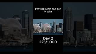 Proving seals can get 1k subs Day 2 memes seals shorts [upl. by Edeline]