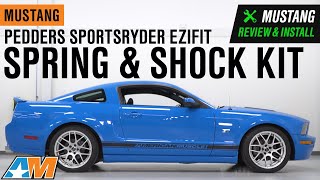 20052014 Mustang Pedders SportsRyder EziFit Spring amp Shock Kit Review amp Install [upl. by Frankhouse]