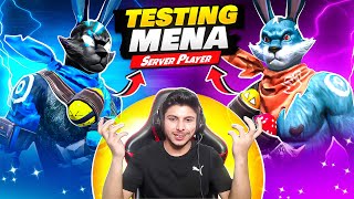 Testing Mena Server Player First Time 🥵  Abnormal Player 😨   Garena Free Fire [upl. by Naujej]