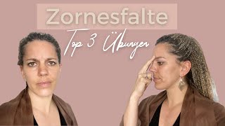 Zornesfalte entfernen durch Gesichtsgymnastik Gesichtsmassage amp Akupressur  einfach amp dauerhaft [upl. by Sioux868]