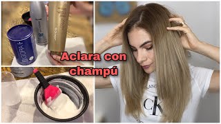 Como hacer una limpieza de color en casa con champú DIY [upl. by Mano]