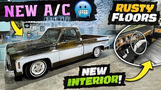 1976 GMC BUILD almost COMPLETE NEW AC NEW INTERIOR MORE [upl. by Dorsy728]