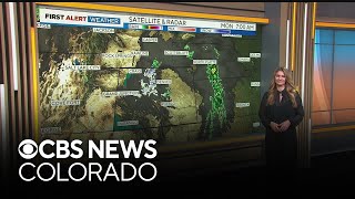 Colorado weather Mountain snow and Front Range rain to start the week [upl. by Yednarb]