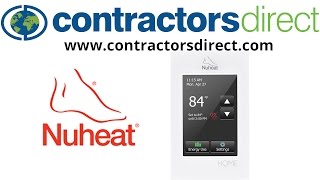 Nuheat SOLO Floor Heating Programmable Thermostat  4 Setting the Home day Schedule [upl. by Minta]