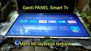 Ganti PANEL TV LED merk MI [upl. by Novyaj]